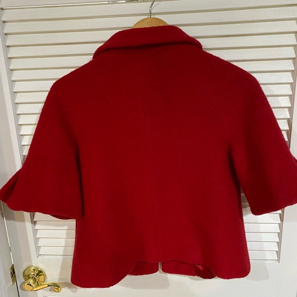 Cropped Boiled Wool Jacket - Picture 2 of 7